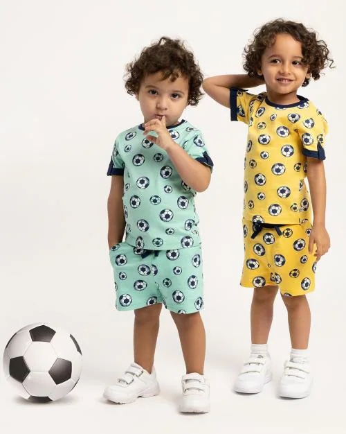 Printed T-Shirt & Shorts Set