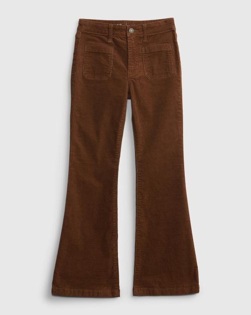 Girls High-Rise Flared Corduroy Jeans