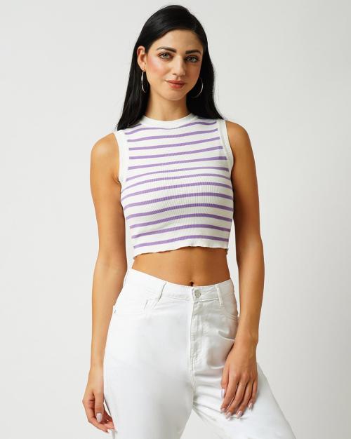 Striped Crop Top