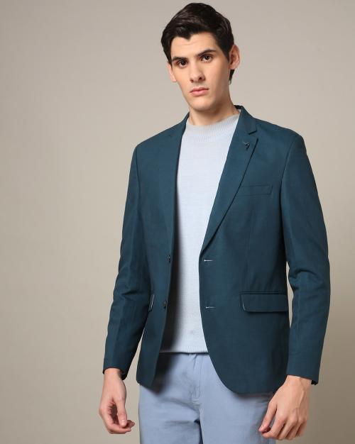 Men Single-Breasted Regular Fit Blazer