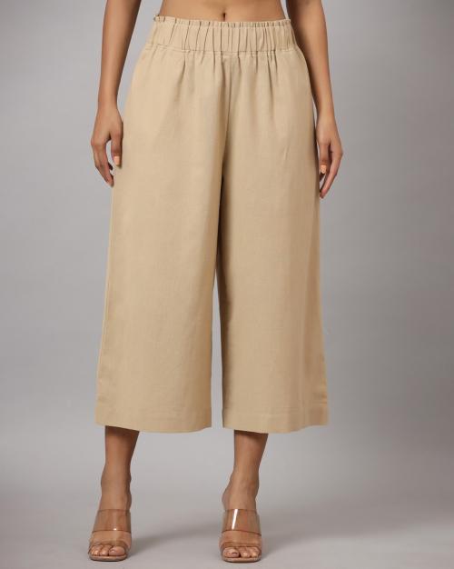 Wide Leg Cropped Pants