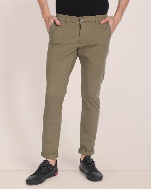 Austin Trim Fit Flat-Front Chinos