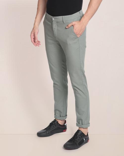 Austin Trim Fit Flat-Front Chinos