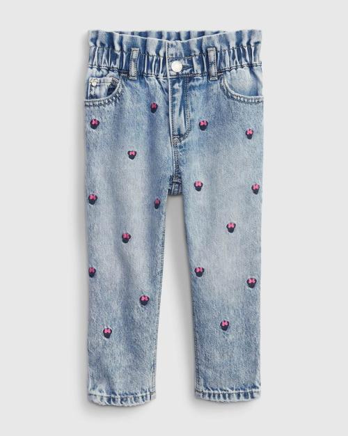 Girls Embroidered Tapered Fit Jeans