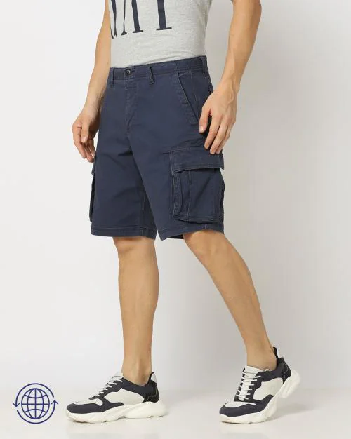 Flat-Front Cargo Shorts