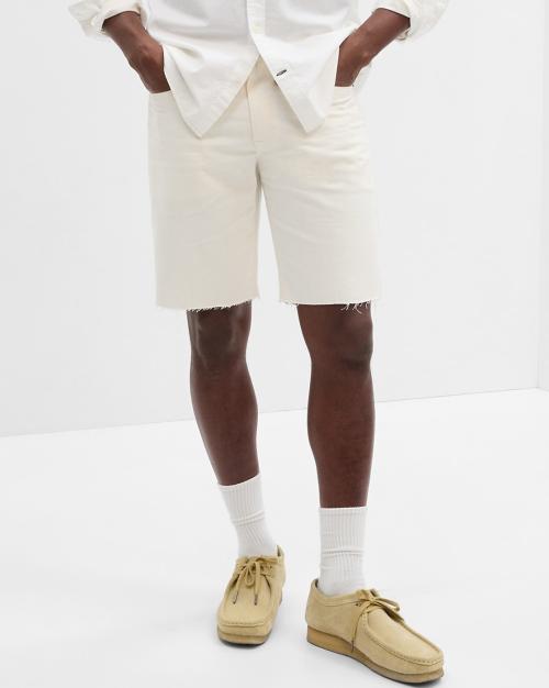 Mid-Rise Denim Shorts