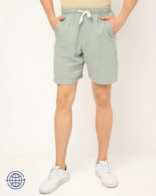 Crinkled Shorts with Washwell