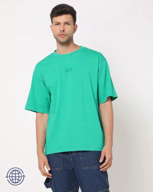 Men Relaxed Fit Crew-Neck T-Shirt
