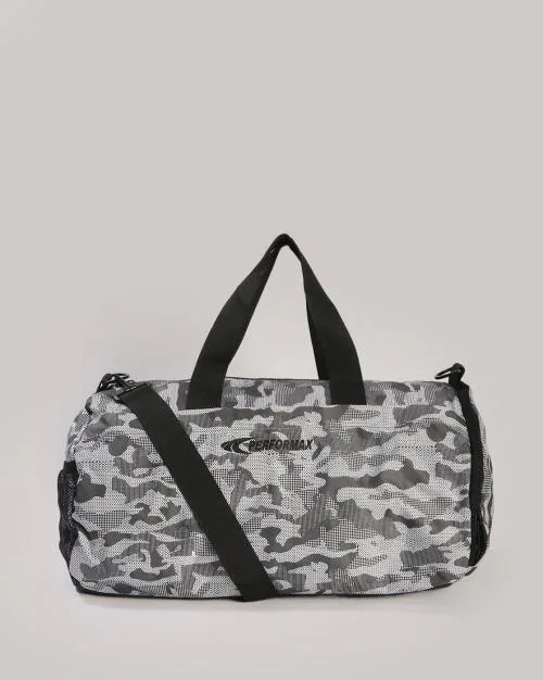 Men Camouflage Print Duffle Bag