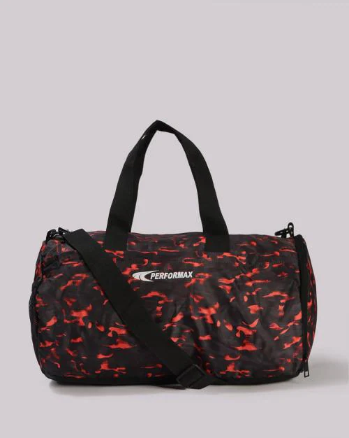 Men Camouflage Print Duffle Bag