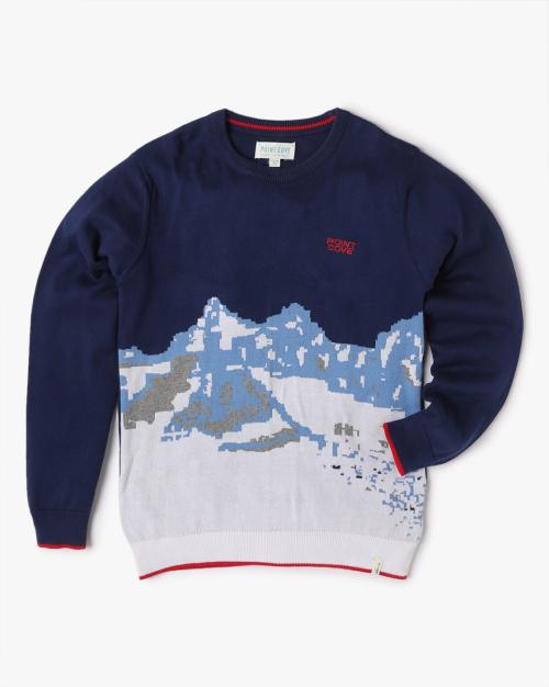 Graphic Print Sweater