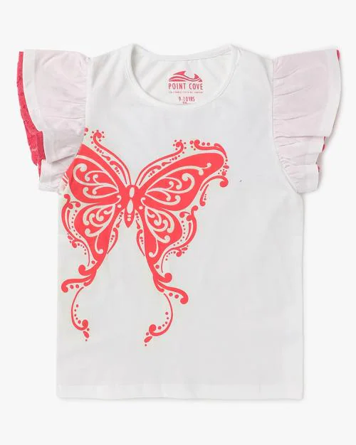 Graphic Print Solar Reactive Top