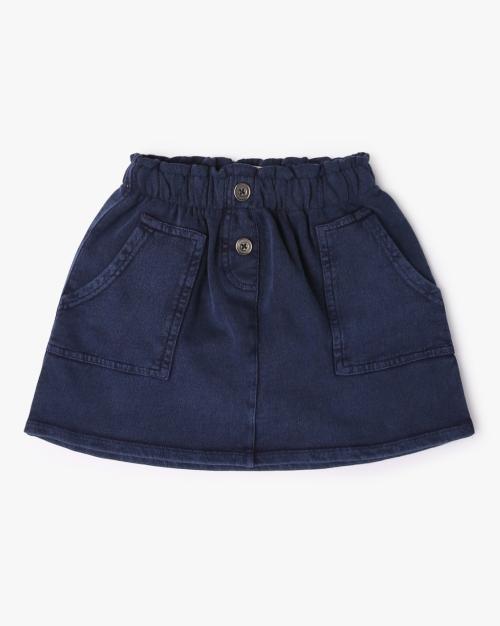 Denim A-Line Skirt