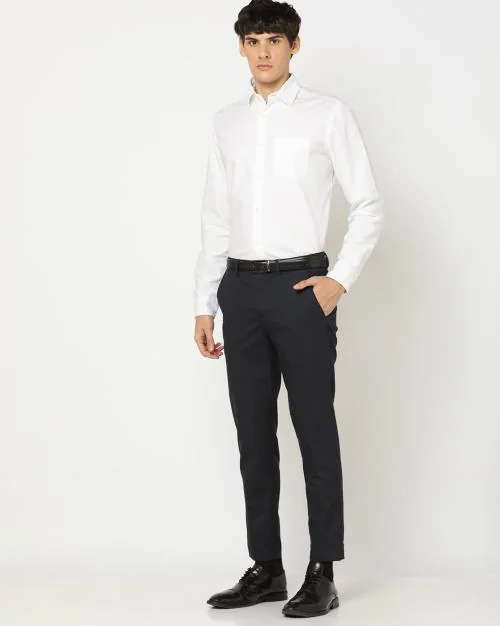 Buy FlatFront Tapered Fit Chinos Online at Best Prices in India JioMart.