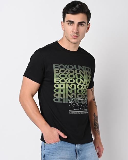 Brand Print Slim Fit T-Shirt
