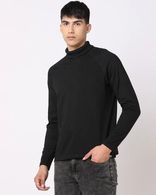 Turtle Neck Slim Fit T-Shirt