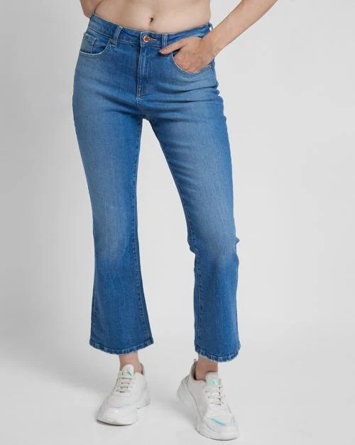 Women Elissa Lightly Washed Bootcut Fit Jeans