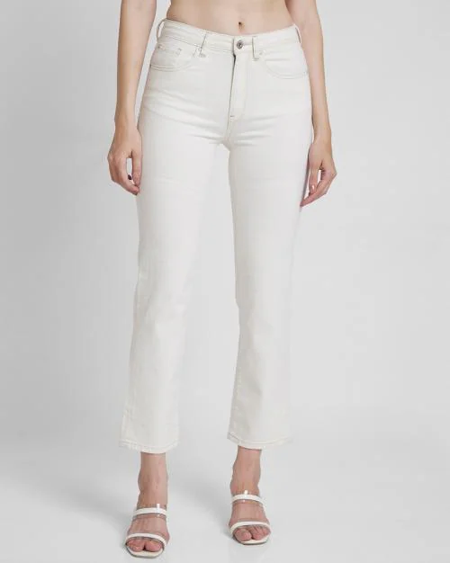 Women Mid-Rise Straight Fit Jeans