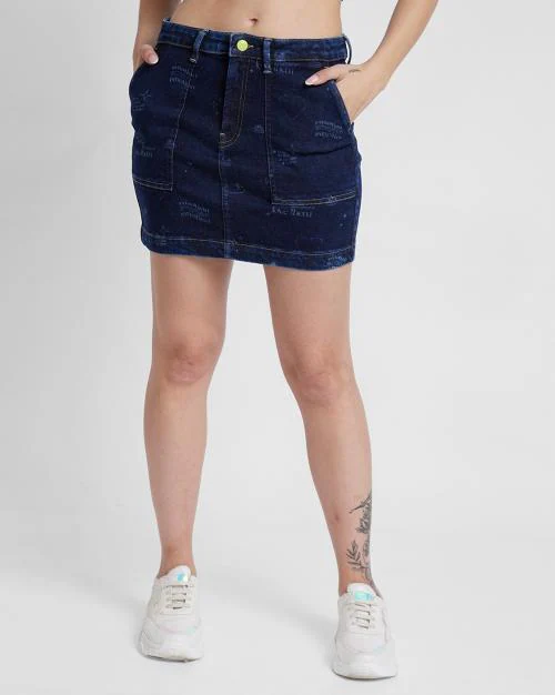 Women Slim Fit Mini Pencil Skirt