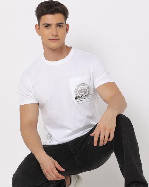 Men Regular Fit Crew-Neck T-Shirt