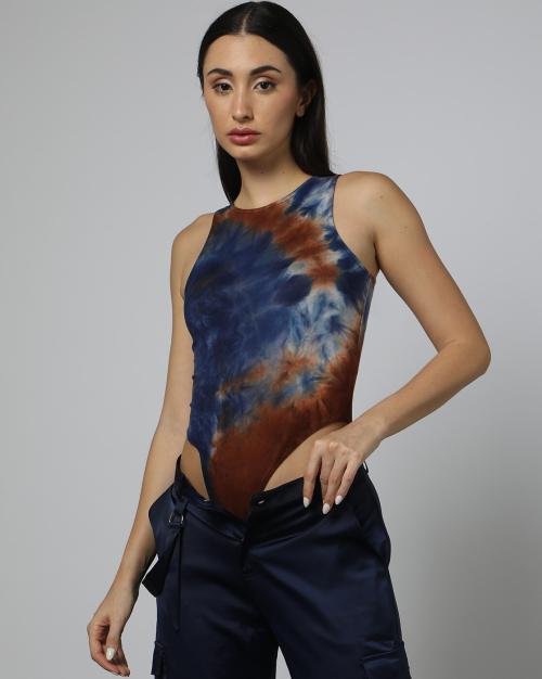 Women Tie & Dye Bodysuit Top