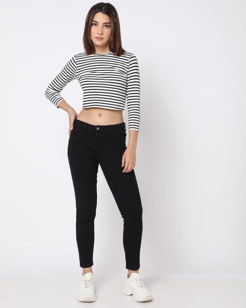 Mid-Rise Skinny Fit Jeans