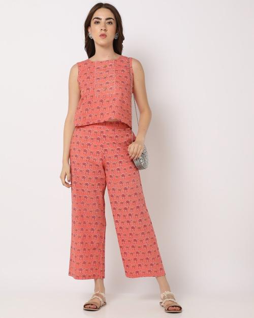 Printed Top Pant Set