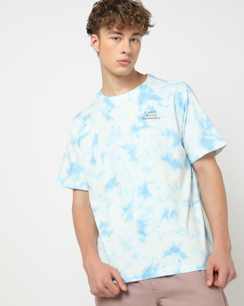 Boxy Fit Tie & Dye Crew-Neck T-Shirt