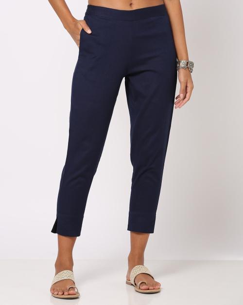 Straight Fit Pant with Slit