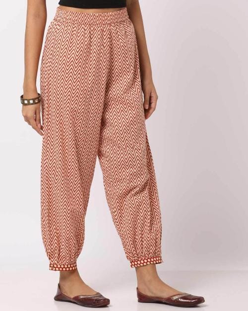 Chevron Print Patiala Pants