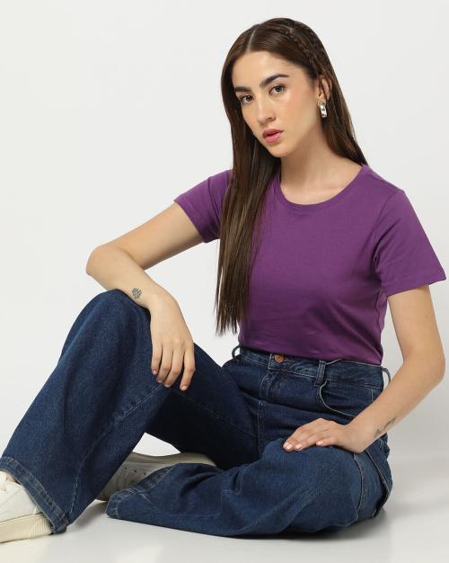 Half-Sleeve Round-Neck T-Shirt