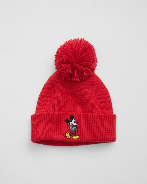 Girls Mickey Mouse Embroidered Beanie