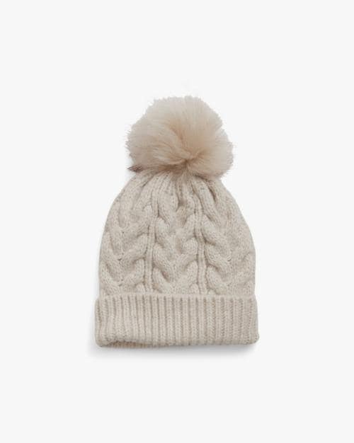 Girls Cable-Knit Beanie