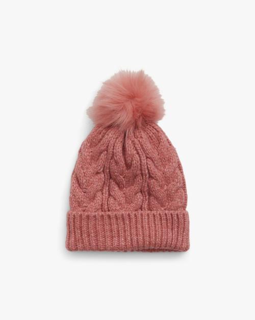 Girls Cable-Knit Beanie