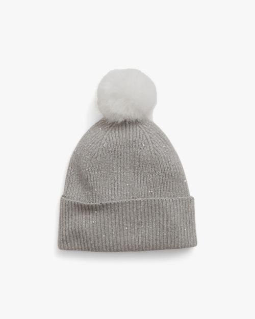 Girls Sequinned Beanie