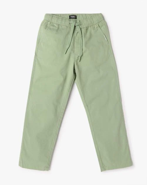 Boys Straight Fit Cotton Pants