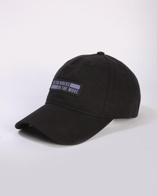 Men Silicon Badge Applique Baseball Cap