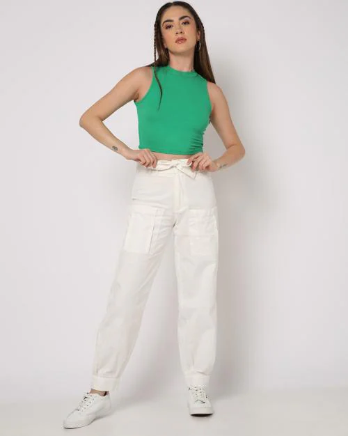 Women High-Rise Trousers