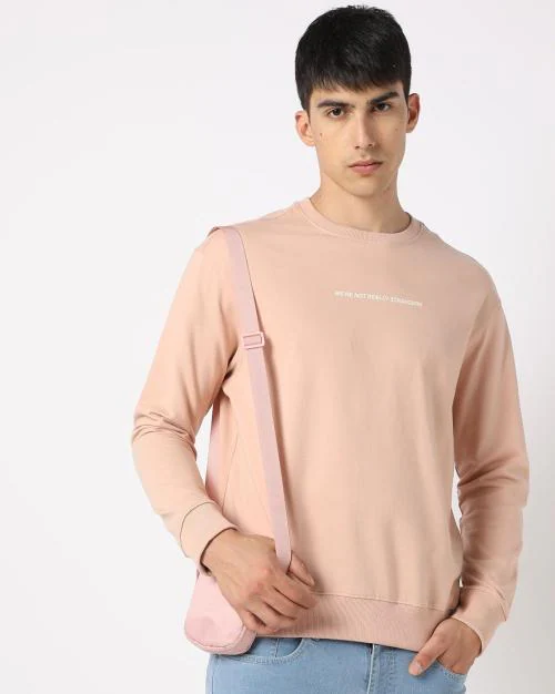 Printed Crew-Neck Sweatshirt