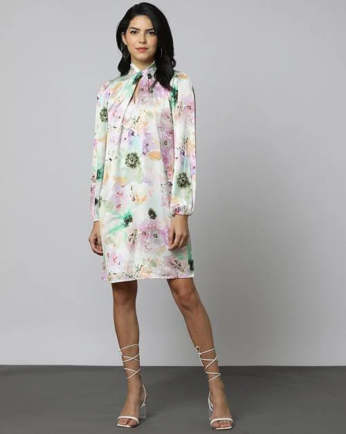 Floral Print Shift Dress