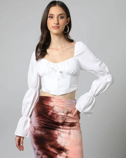 Cotton Crop Corset Top