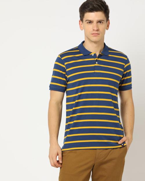 Regular Fit Striped Polo T-Shirt