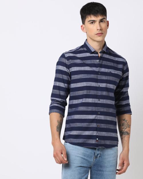 Buy Striped Regular Fit Shirt Online at Best Prices in India - JioMart.