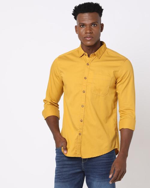 Buy Cotton Slim Fit Shirt Online at Best Prices in India JioMart.