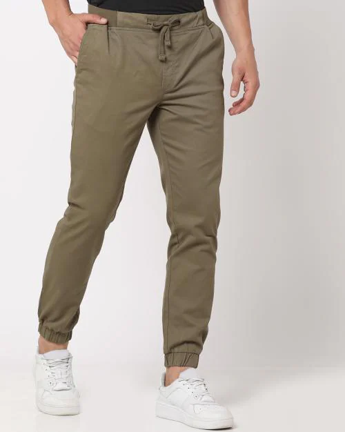 Men Slim Fit Cotton Joggers