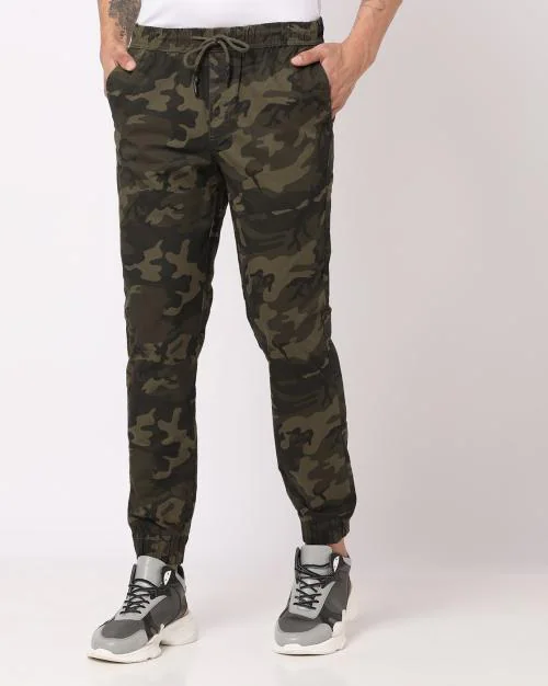 Camouflage Print Slim Fit Cargo