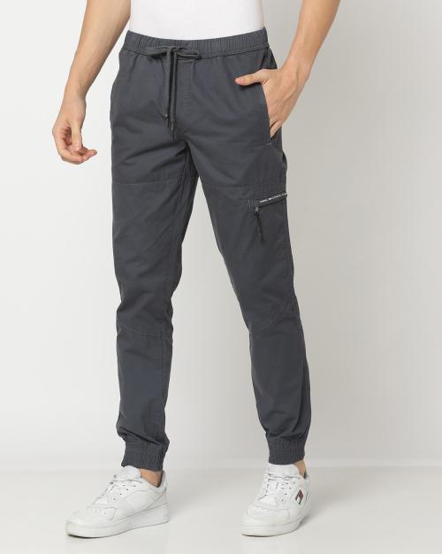 Slim Fit Flat-Front Jogger Pants