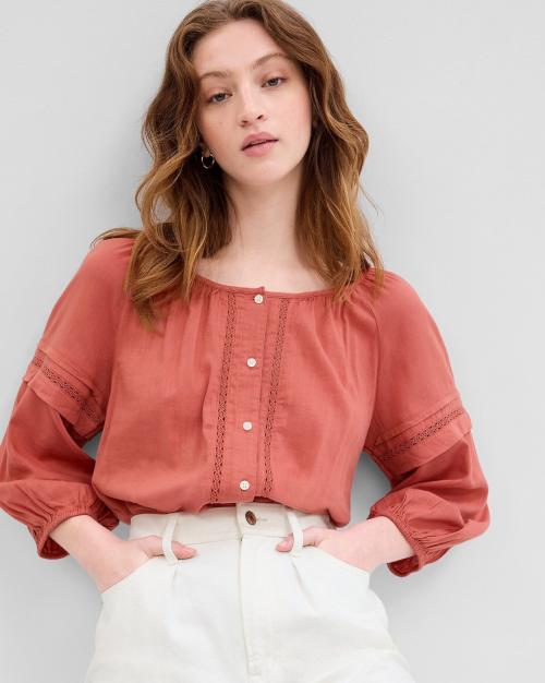 Regular Fit Round-Neck Top