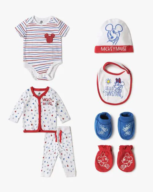 Pack of 7 Assorted Mickey Mouse Print Gift Set