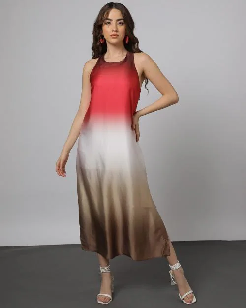 Women Ombre-Dyed A-Line Dress